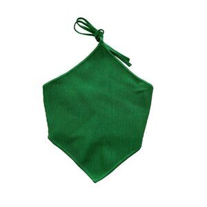 Aritzia Green Halter Top